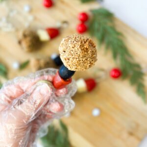 Mini brochette de poulet pané